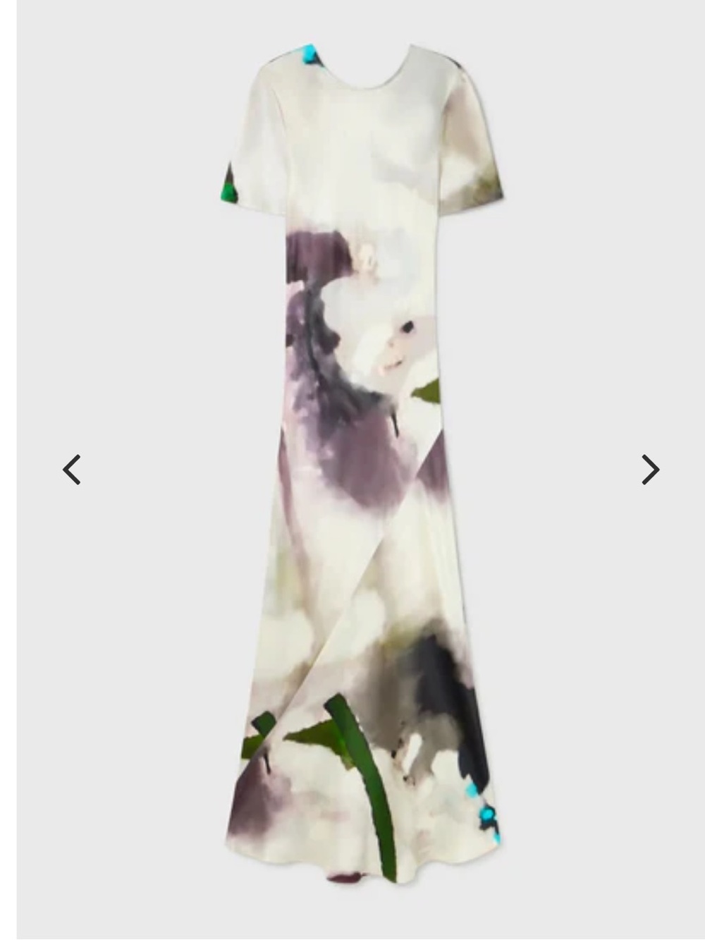 SHORT SLEEVE BIAS DRESS PHOSPHATE
